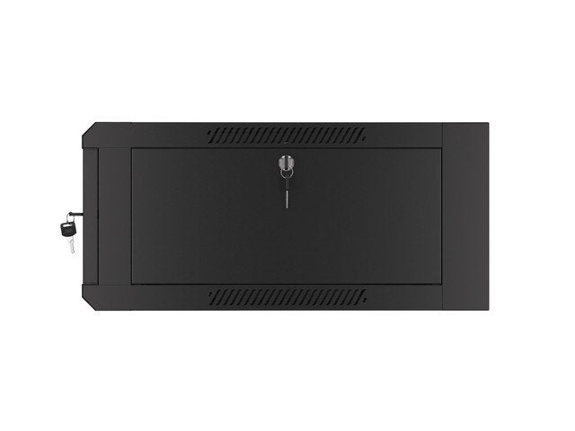 Rack De Pared De 19 "4u / 570x600 Paquete Plano De Montaje Rápido Desmontable Black Lanberg