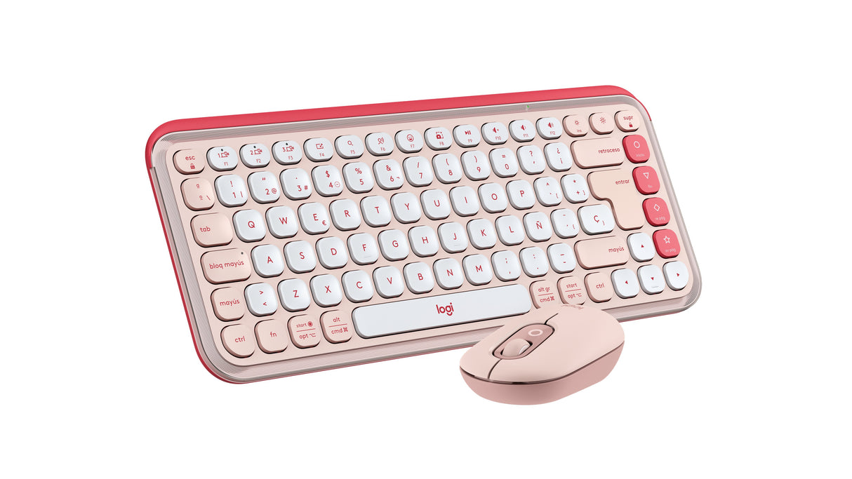 EAN 5099206127869 - Logitech 920-013120 teclado Ratón incluido Universal QWERTY Español Rosa imagen 4