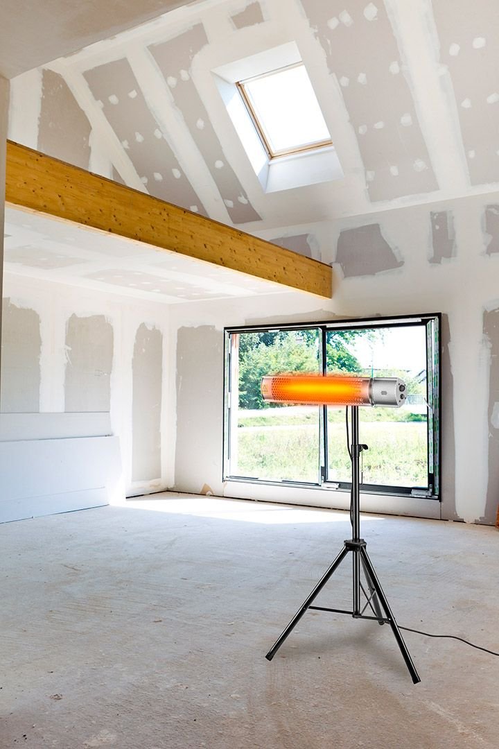 Promiennik 2000w, Ip55, Element Grzejny Golden Halogen Lamp, Pilot, Con Ajuste Mocy 2 Poziomy Neo Tools