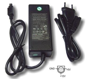 EAN 4260096490192 - aixcase AIX-PS34-6PIN adaptador e inversor de corriente Interior 34 W Negro imagen 1