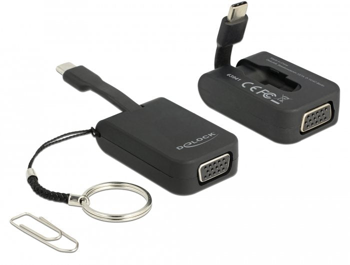 Delock 63941 Adaptador Usb Type-C  Para Vga (Modo Dp Alt) - Llavero