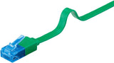 Cat 6a Flat-Patch Cable U/Utp, Green, 0.5 M - Copper