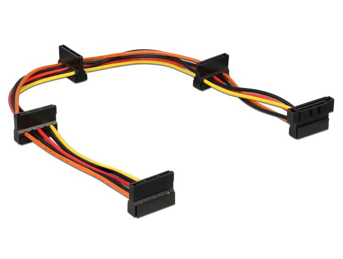 Cable Delock Power Netz-Splitter Sata 40cm Multicolor