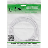 Cable De Extensión De Cc Inline, Enchufe De Cc Macho/Hembra 5,5x2,1 Mm, Awg 18, Blanco, 3 M