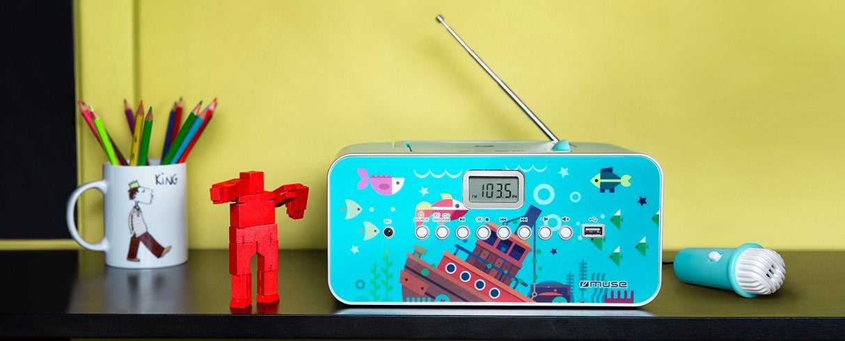 Radio Cd Muse M-29kb Portable  Mp3 Player With Usb