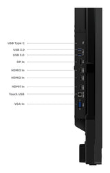 Lenovo Thinkvision T65 - 165 Cm (65") Clase Diagonal Lcd-Display Con Retroiluminación Led - Interaktiv - Con Touchscreen (Multitouch)