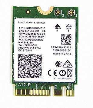 Intel Ac 8265. Wifi 867mb. M.2.