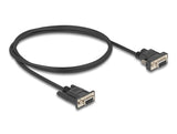 Delock 87837 Cable Serie Rs-232 D-Sub9 Hembra To D-Sub9 Hembra Conexión De Alimentación En El Pin 9 1 M