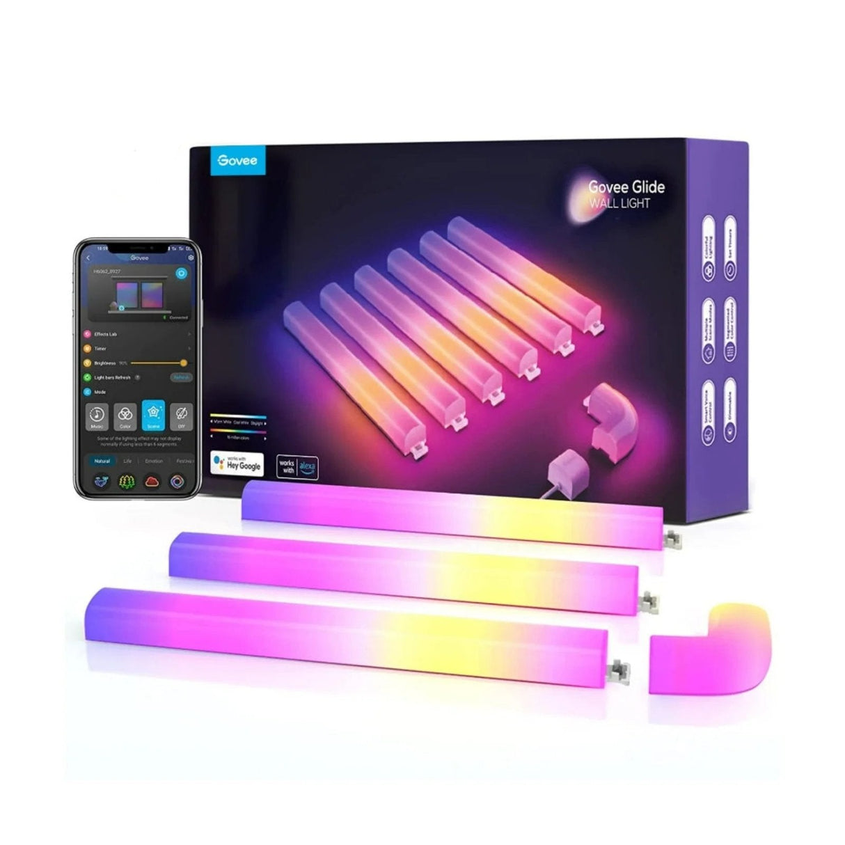 Govee H6062 Glide Rgbic Wall Light (6+1)