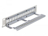 Delock 10? Keystone Patchpanel 12 Port Mit Entlastungsschiene 1 He Grau