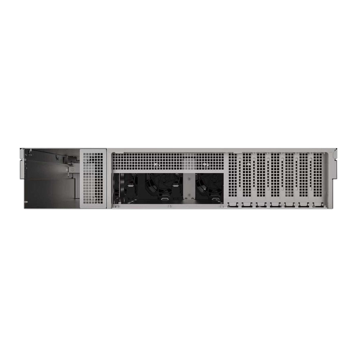 Caja Rack 19" Unykach 2u Sin Fuente Negro Plata 8 Bahias Hot Swap 2xusb3.0