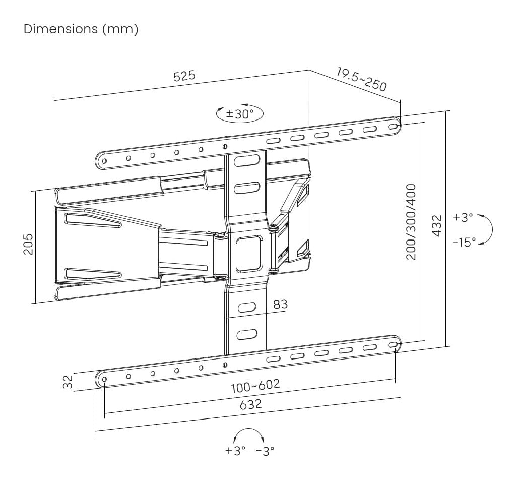EAN 8716309135153 - Gembird WM-90ST-02 soporte para TV 2,29 m (90") Negro imagen 10