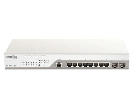 EAN 0790069442933 - D-Link DBS-2000-10MP switch Gestionado L2 Gigabit Ethernet (10/100/1000) Energía sobre Ethernet (PoE) Gri imagen 1