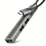 EAN 8595247909343 - Axagon HUB USB HUE-STC, 4x USB ALU STRIP hub, 1x USB-A 5Gbps, 2x USB-A & 1x USB-C 480Mbps, kabel USB-C 12 imagen 1