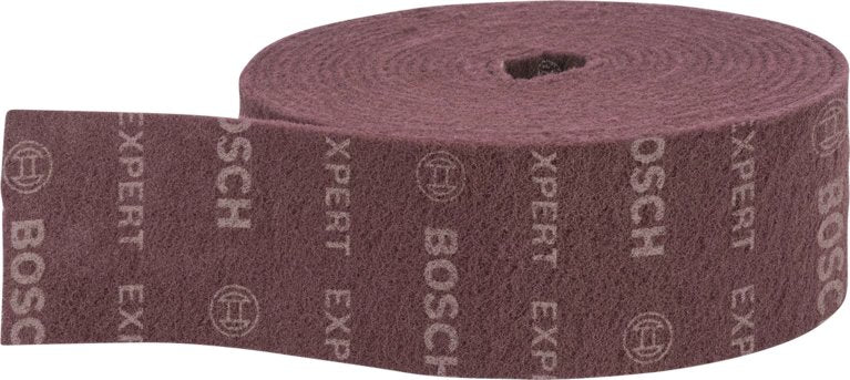 Rollo De Fieltro Bosch Expert N880 Medium A, 115 Mm X 10 M, Hoja De Lija (Rojo, Rollo De 10 Metros, Para Lijar A Mano)  2608901230