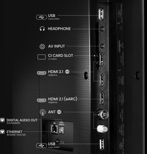 Televisor Hisense 65"  65e77q Smart Tv Qled Uhd 4k Hdr