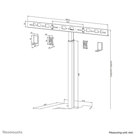 EAN 8717371449391 - Neomounts AV80-500BL accesorio para soporte de televisor imagen 18
