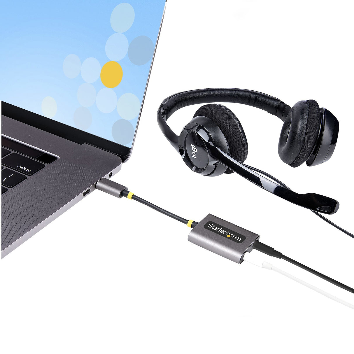 EAN 65030897594 - StarTech.com USBC-AUDIO-SPLITTER divisor de audio Gris imagen 9