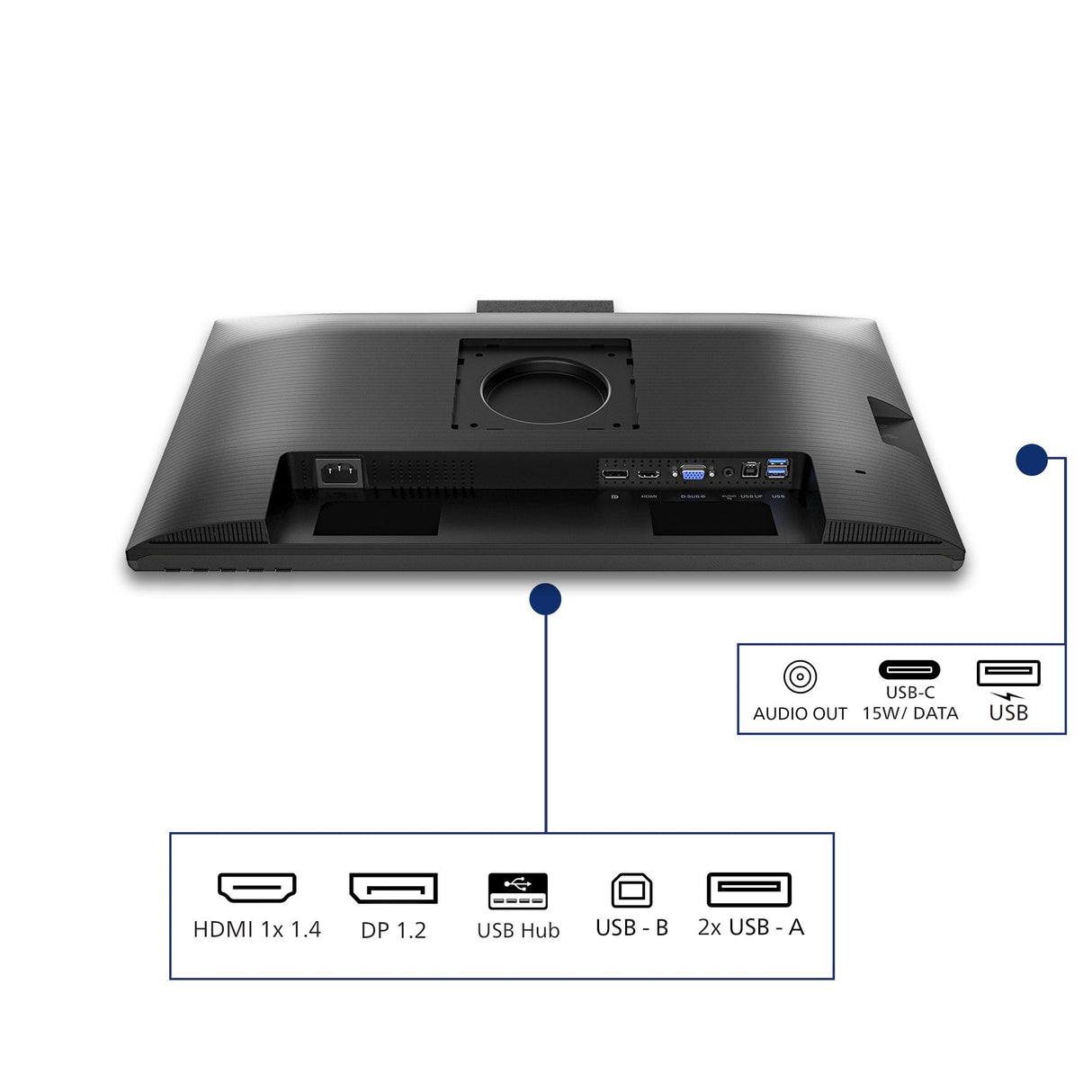 23 8' 16:9 Ips 120hz 1920x1080 Has 150mm D-Sub X 1  Hdmi X 1x 1.4 Dp X 1x 1.2