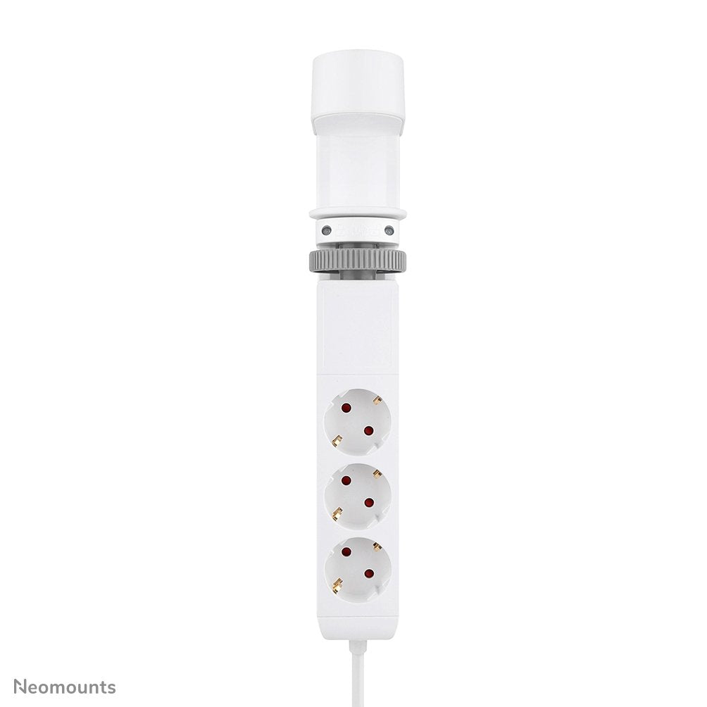 Neomounts Ds22-840wh6 Regleta De Sobremesa Con Abrazadera Y Puertos Usb-C Y Usb-A - Carga Rápida