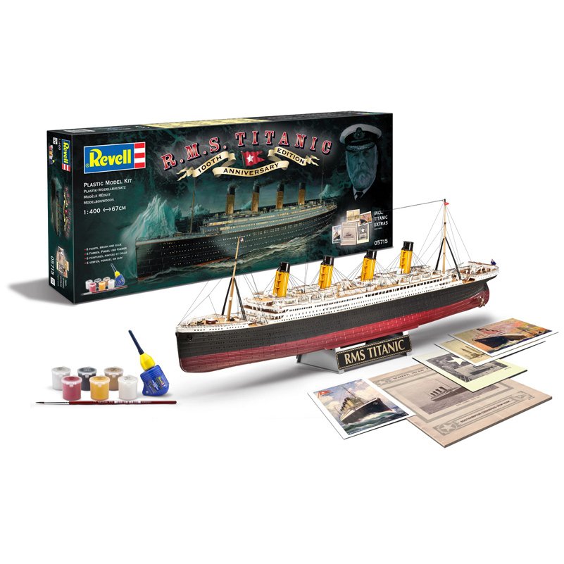 Revell Gift Set "100 Años Titanic", Model Vehicle Vehicle Antstick: 1: 400 05715