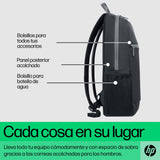 EAN 0198122297177 - HP 15.6 Laptop Backpack 39,6 cm (15.6") Negro, Gris imagen 3