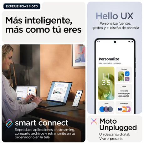 EAN 840023297465 - Motorola moto g86 power 5G 16,9 cm (6.67") SIM doble Android 15 USB Tipo C 8 GB 512 GB 6720 mAh Azul imagen 27