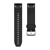 Garmin Ersatzarmband Quickfit 22mm Negro Silver Silicone