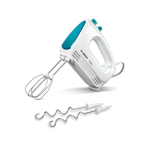 Batidora De Mano Bosch Home Mfq2210d  375 W Azul, Blanco Blanco/Turquesa, Batidora De Mano, Azul, Blanco, 375 W