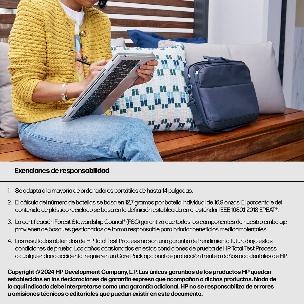 EAN 0198122601943 - HP Everyday 14 Odyssey Gray Laptop Bag 35,8 cm (14.1") Maletín Gris imagen 7