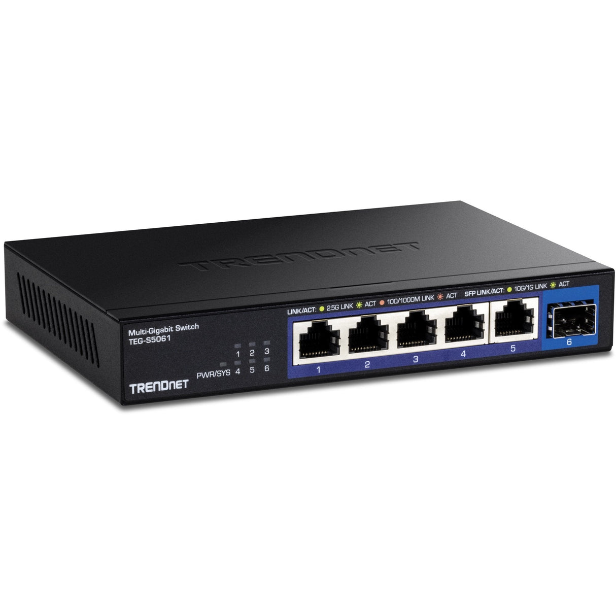 Switch No Adminimrado Trendnet De 6 Puertos 2.5g Con Puerto Sfp+ 10g