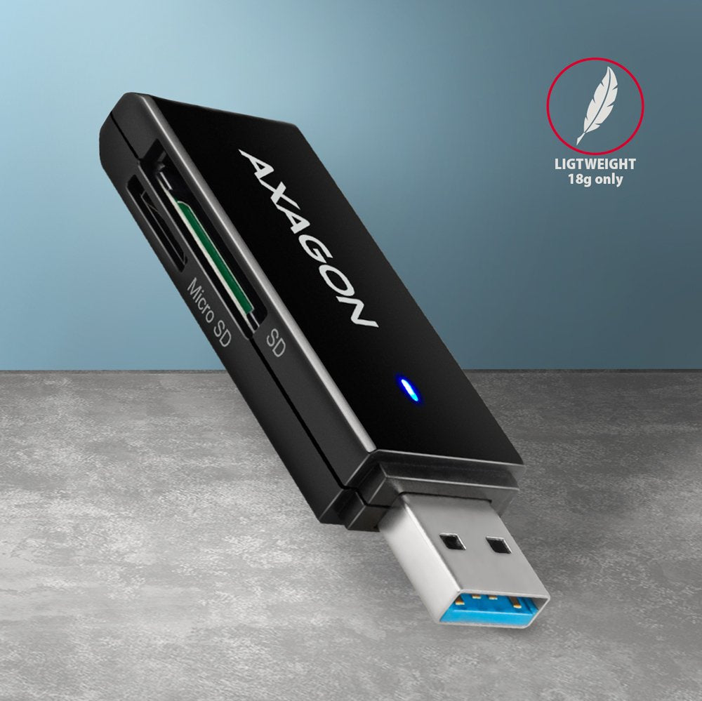 Lector De Tarjetas Interno Axagon Cre-S2n Usb-A 3.2 Gen 1, Sd, Microsd - Negro