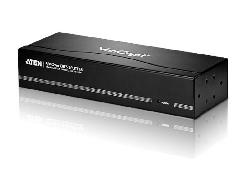 Aten Vga Splitter 4-Port Vga Cat5e/6 Audio/Video Splitter (V Repartidor Audiovisual Vga Sobre Cat. 5e/6 De 4 Puertos