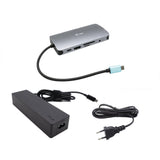 I-Tec Usb-C Metal Dock 1xhdmi 1xvga 1xsd+1xmicrosd Card Reader 1xglan 1xaudio Mic 3xusb 3.1 1xusb-C Data 1xusb-C Pd + Charger 100w