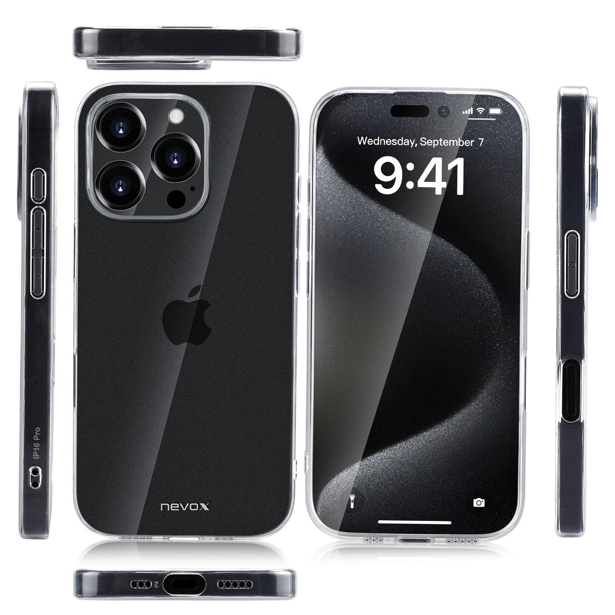 Nevox Styleshell Flex, Caja De Teléfonos Celulares Transparente, Iphone 16 Pro Max 4250686413694.0