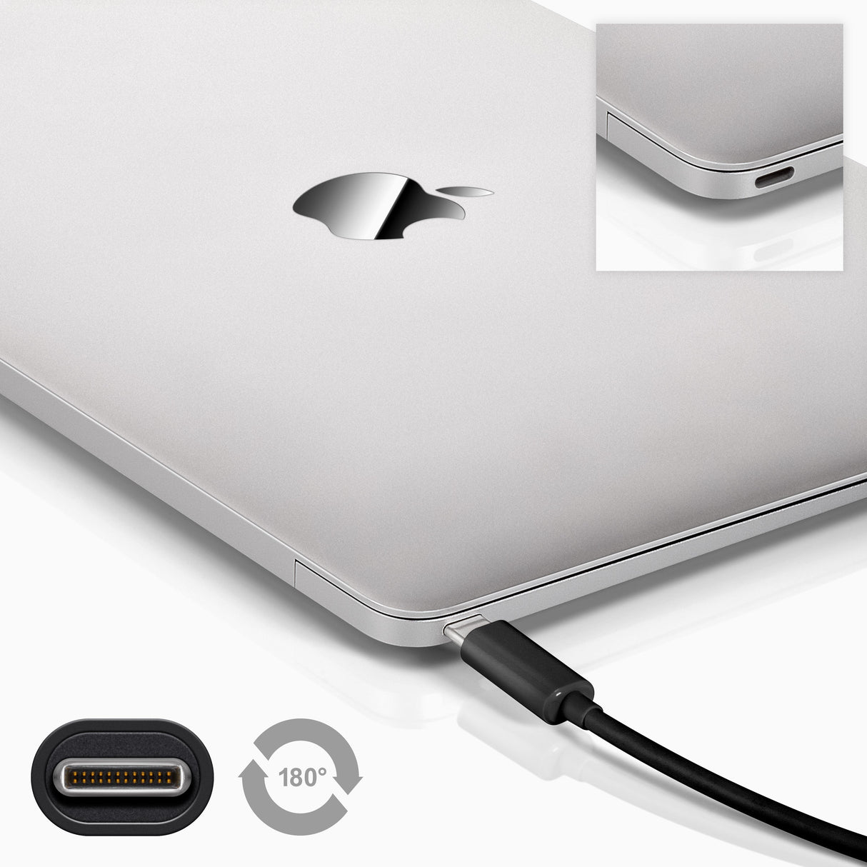 Cable Usb(C) 3.2 A Usb(C) 3.2 Goobay 0.5m Negro
