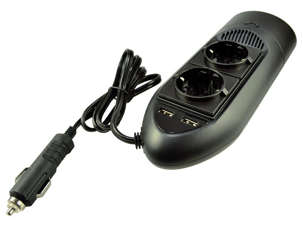 Duracell Duracell 175w Twin Eu Socket Inverter Para With 2 X 2.1a Usb Ports Drinv15-Eu