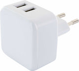 Schwaiger Adaptador De Carga 230v, 2xusb 2.0 A Enchufe 1 X Eurost.Typc