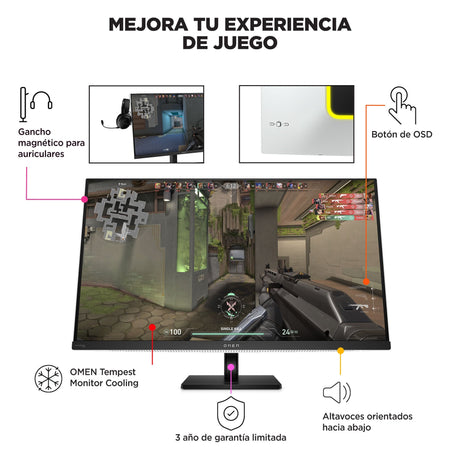 EAN 197961928082 - HP OMEN Transcend 31.5 inch UHD 240Hz OLED Gaming Monitor - Transcend 32 pantalla para PC 80 cm (31.5") 38 imagen 14