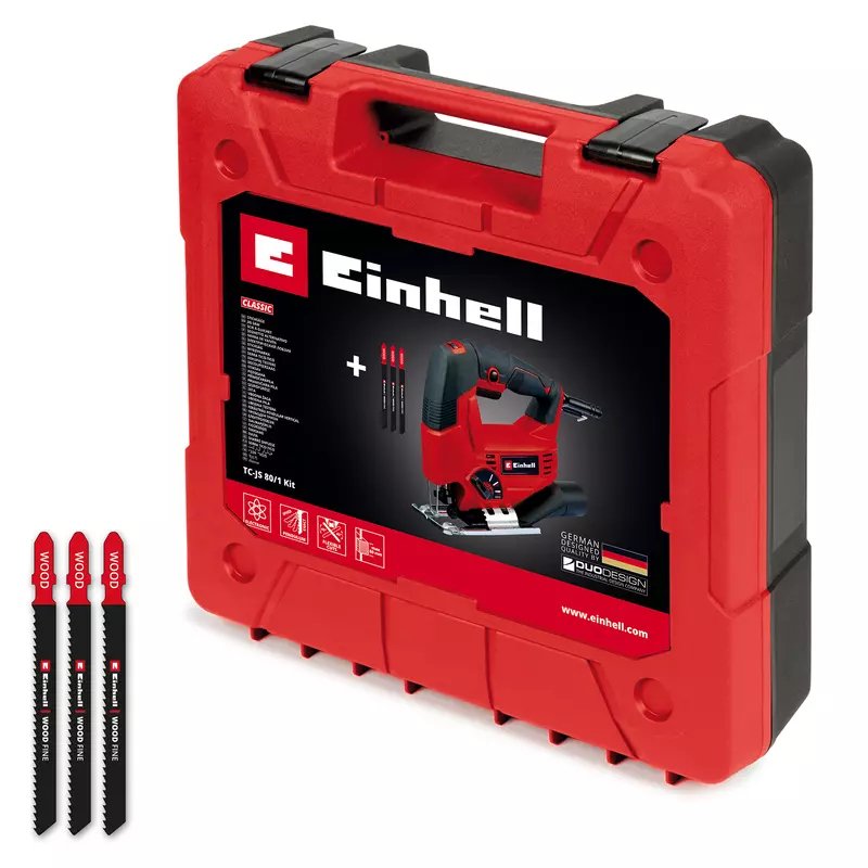 Sierra De Calar Einhell Tc-Js 80/1 Kit, 4321157  Rojo/Negro