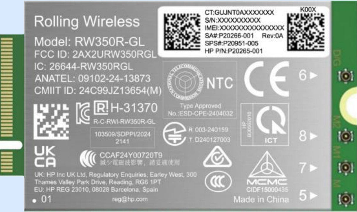 4g Lte-Advanced Pro Cat19  Wwan Internal
