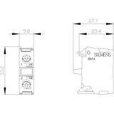Siemens 3su14001aa101ca0 Kontaktmodul M.1 Schaltglied 1