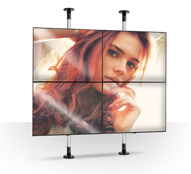 Fixed Ceiling Mount System 2, Heavy Duty Floor /