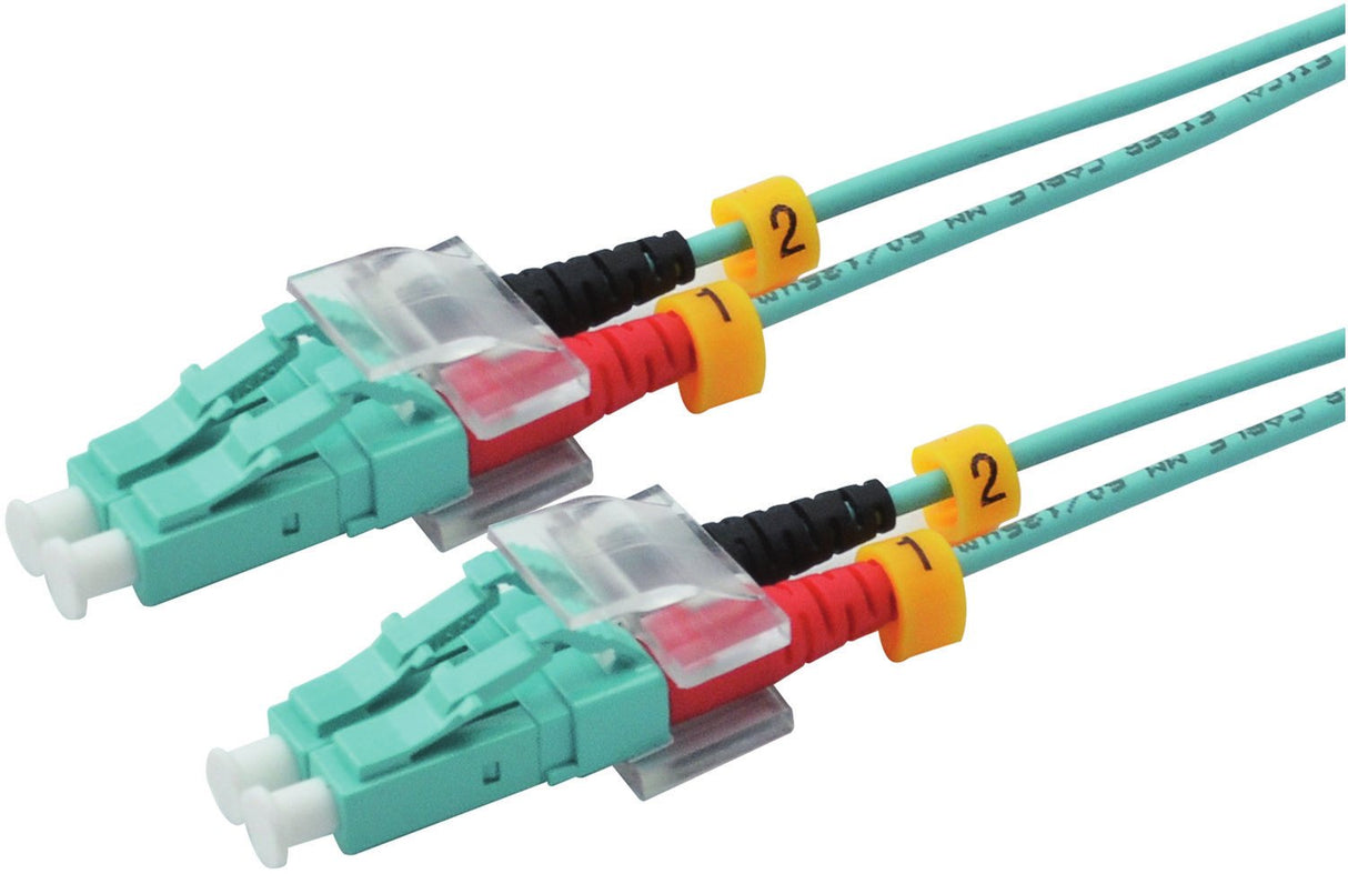 Red 2716-10-0015 Lwl-Duplex Cable De Red Lc Lc 10,0m Om3 Aqua