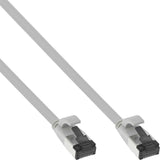 Cable De Red Plano Inline, U/Ftp, Cat.8.1, Tpe Libre De Halógenos, Gris, 0,25m