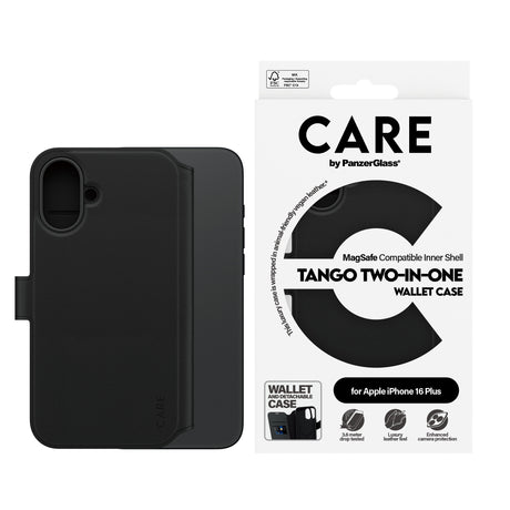 EAN 5715685003936 - PanzerGlass CARE™ by ® Tango 2-in-1 Wallet Case w. MagSafe iPhone 16 Plus funda para teléfono móvil Negro imagen 2