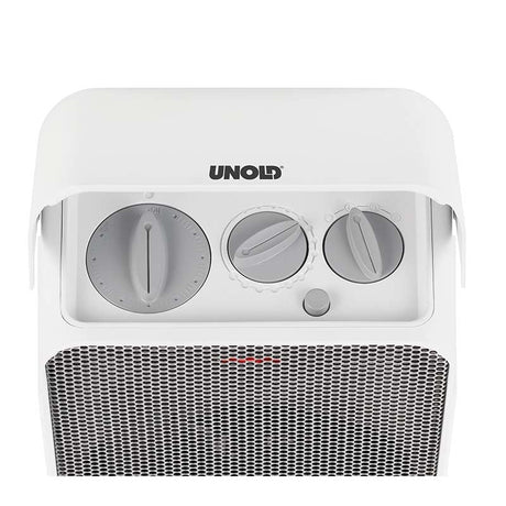 EAN 4011689864506 - Unold 86450 calefactor eléctrico Interior Gris, Blanco 2000 W Ventilador eléctrico imagen 3