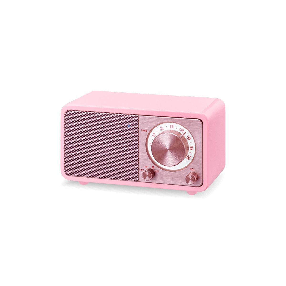 Sangean Wr-7 Rosa Radio Analógica Sobremesa Fm Bluetooth Batería Li-Ion Recargable