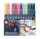 Talens Sakura Rotuladores Punta Pincel Koi Colouring Brush Pen Estuche De 12 C/Surtidos