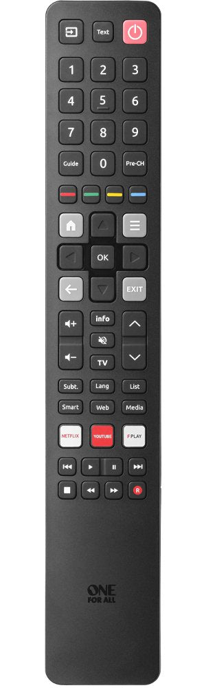 EAN 8716184077715 - One For All TCL TV Replacement Remote mando a distancia Altavoz para barra de sonido, TV Botones imagen 1